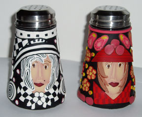 Girls - Polymer Clay Salt and Pepper Shakers